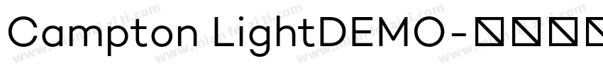 Campton LightDEMO字体转换